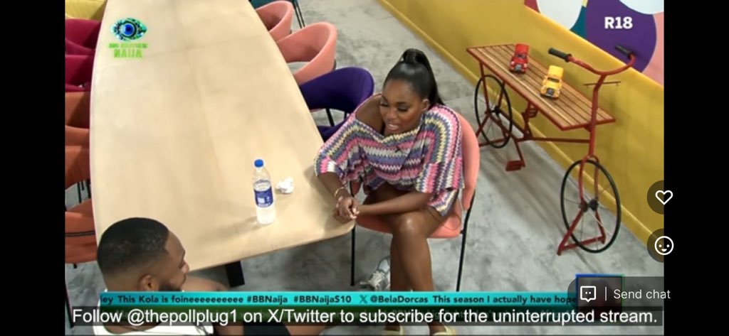 ThePollPlug1's tweet image. Sabrina x Kola 👀🌚

#BBnaija
#BBNaijaseason10