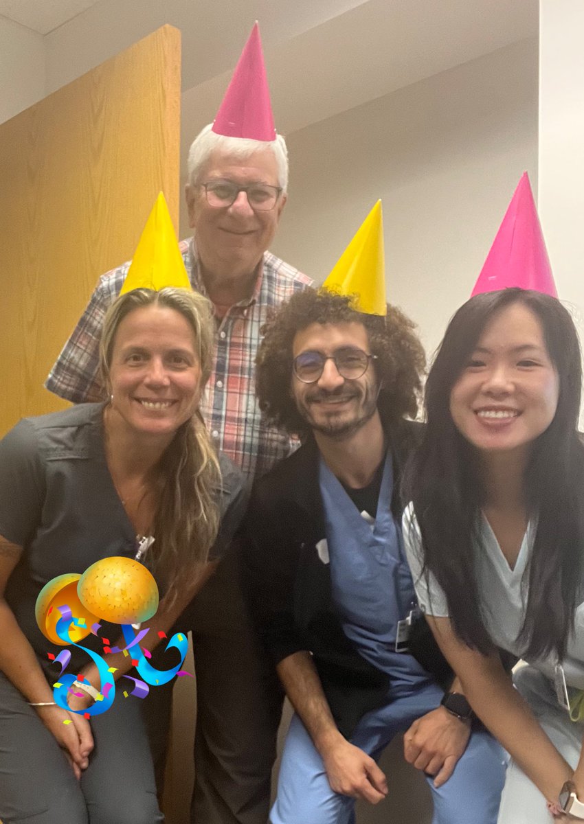 CCF_GIFellows's tweet image. Consult service may have had a busy Sunday, but the team did not forget to celebrate Dr. Lashner’s birthday today🥳 Rounds came with a flavor🍰 @JPAchkarMD @Ari_G_MD @HishamWehbeMD
