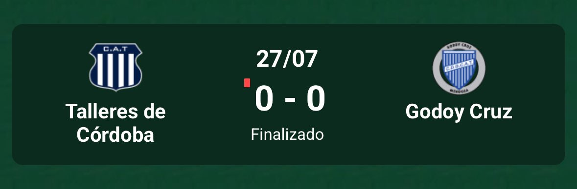 Promiedos's tweet image. Un empate sin goles más.
Son siete los partidos que terminaron con este resultado en esta fecha del torneo clausura.
