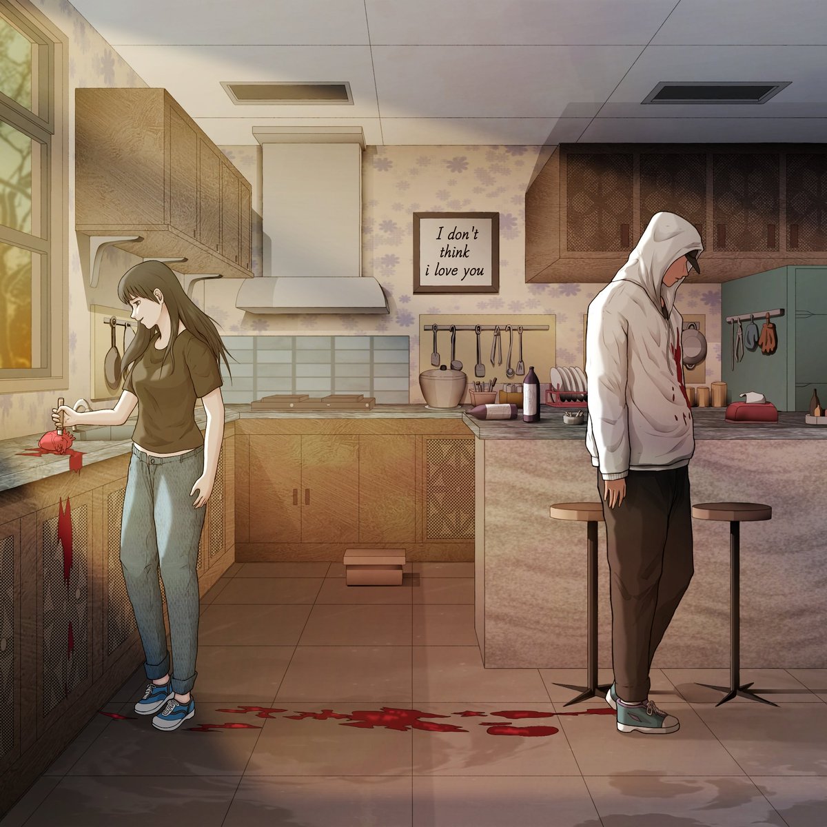 festee_'s tweet image. Commission: Afro-fusion song with a heartbreak vibe.

leaned into warm tones, bit of blood, and soft lighting.

Result? Art that whispers “she’ crushed me.”

what do you think?