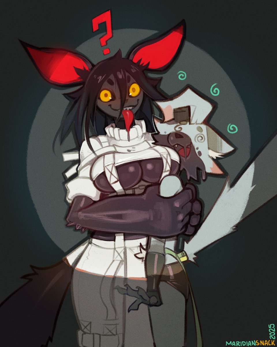 MaridianSnack's tweet image. Var got in over her head and got captured by some mysterious creature
For @/ swiwwel