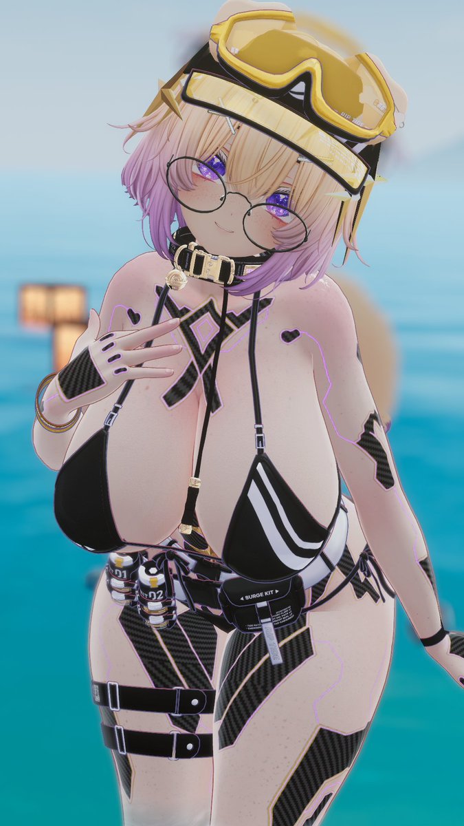 SennieVRC's tweet image. The waves are hot ! 💛