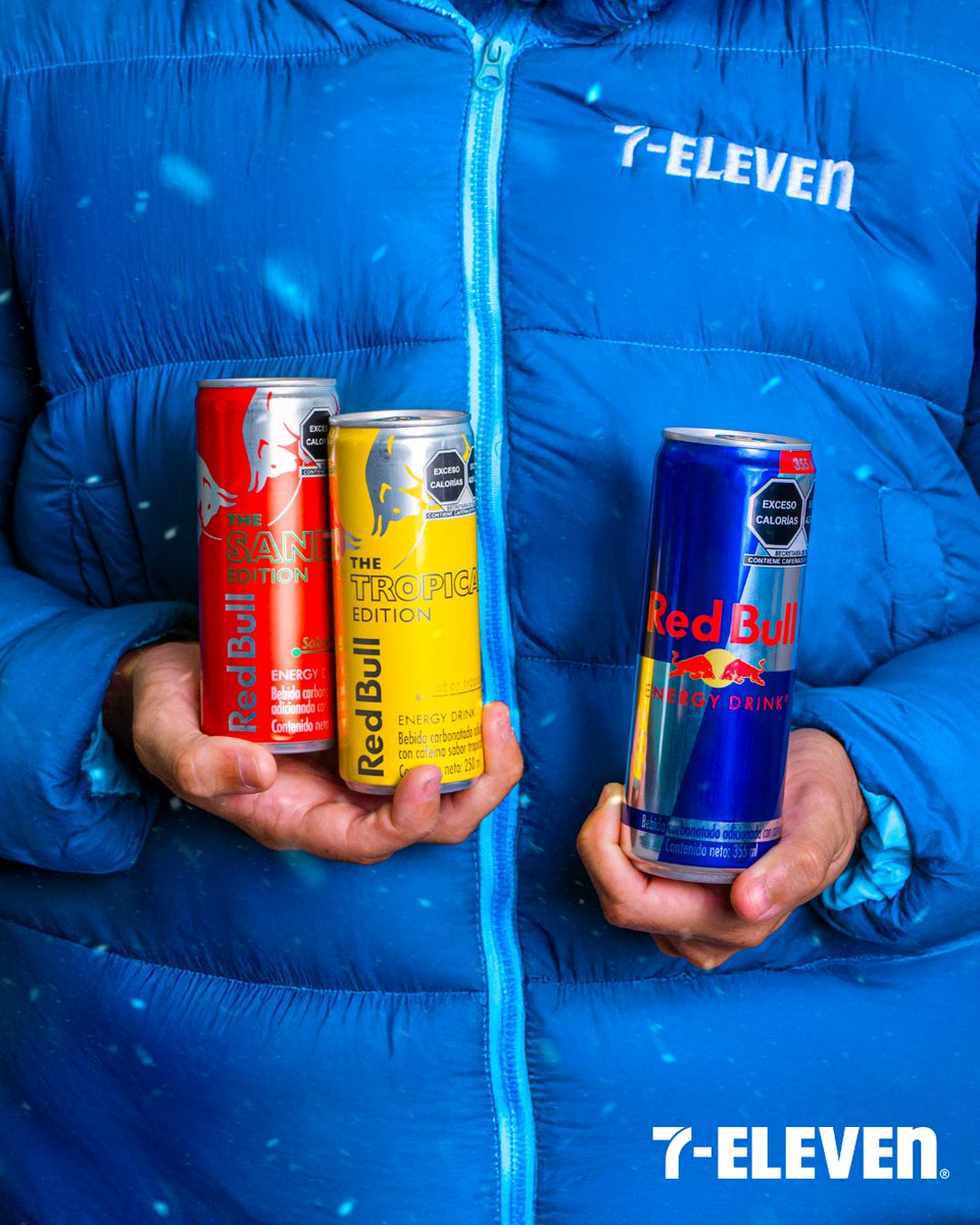 7ElevenMexico's tweet image. El calor no se aguanta, pero un Red Bull bien frío sí se disfruta. 😋🧊
Pásate al Seven y cancela el calor como se debe. 😉