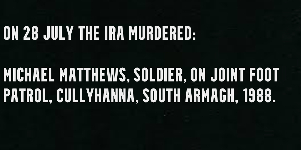 OnThisDayPIRA's tweet image. On the 28th of July IRA terrorists murdered #OTD:
