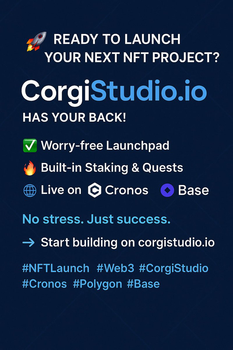 CBS2Inc's tweet image. Come to corgistudio.io and begin your NFT journey
