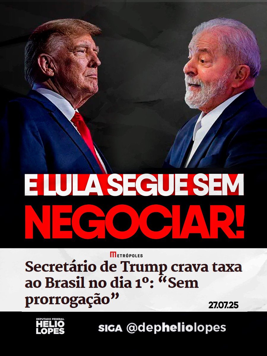 depheliolopes's tweet image. A CULPA É DO LULA!