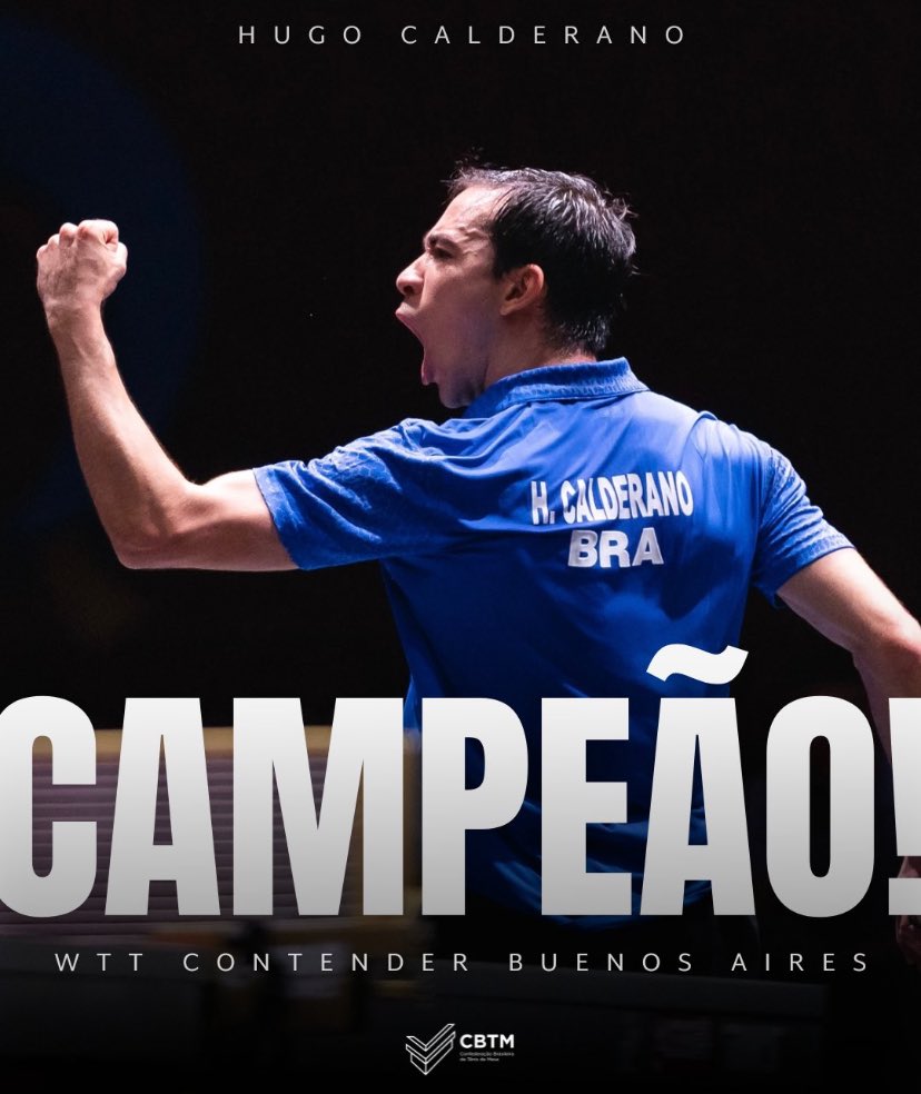 LimiteOlimpico's tweet image. É OUROOO 🥇🥇🥇🥇
CALDERANO IMPARÁVEL!!! 🇧🇷🏓
Hugo Calderano venceu o japonês Mizuki Oikawa por 4 a 1 (11/5, 12/10, 10/12, 11/7 e 11/5) e conquistou o título do WTT Contender de Buenos Aires!
Mais uma medalha dourada pra coleção desse gigante que segue escrevendo a história do…