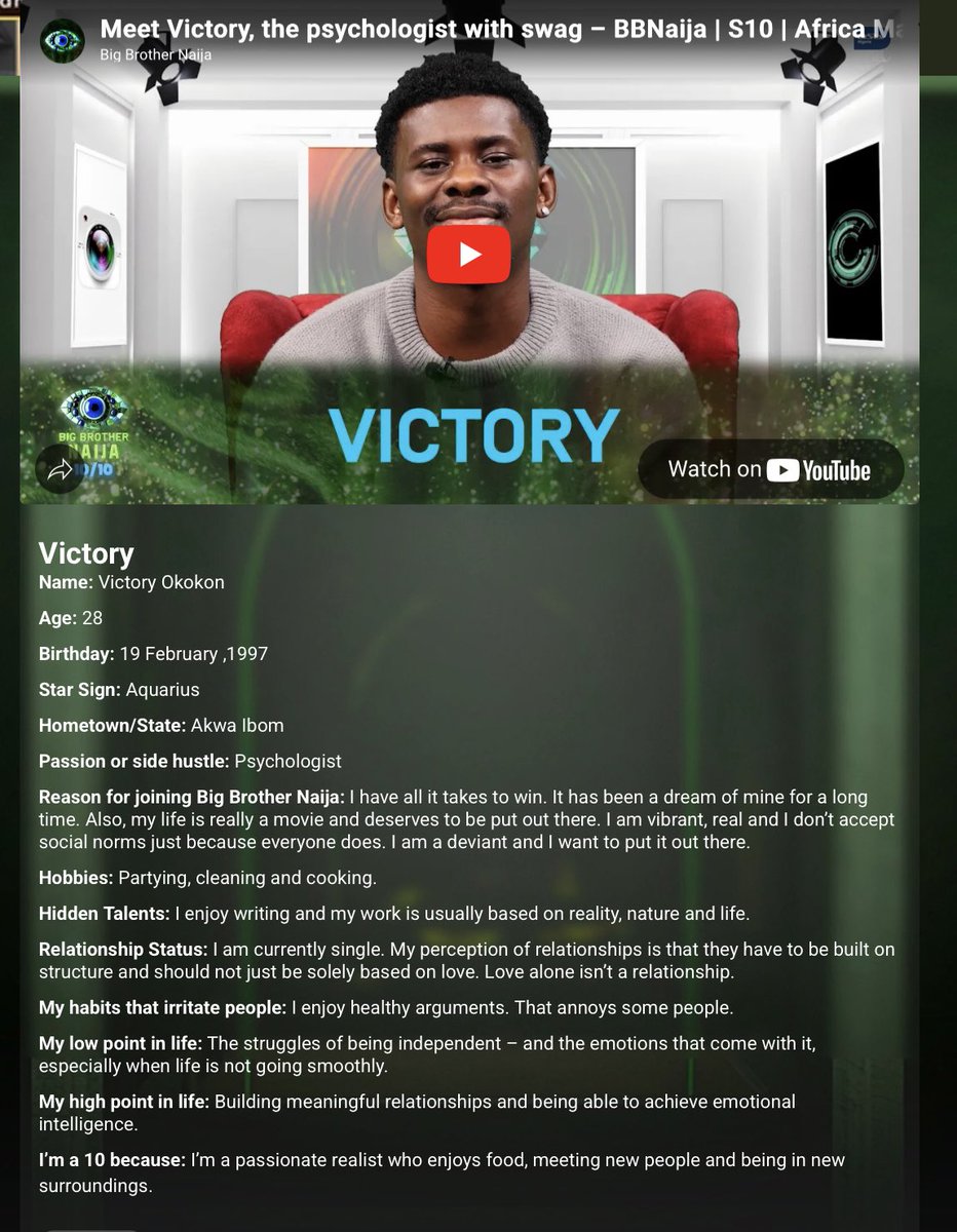 Stylei_xx's tweet image. Victory- 28 years
Kola- 28 years
Bright Morgan- 27 years
Denari- 27 years
#BBNaijaS10