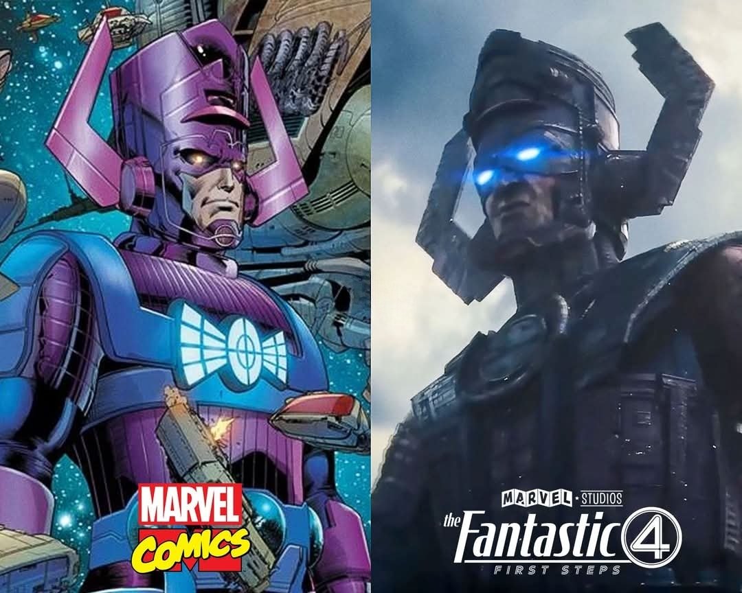 MarvelLeaks22's tweet image. GALACTUS, Marvel Comics vs Live-Action. #TheFantasticFourFirstSteps.