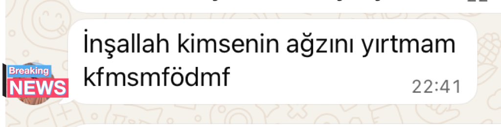 Baba tarafıyla piknikten bir yeni mesaj