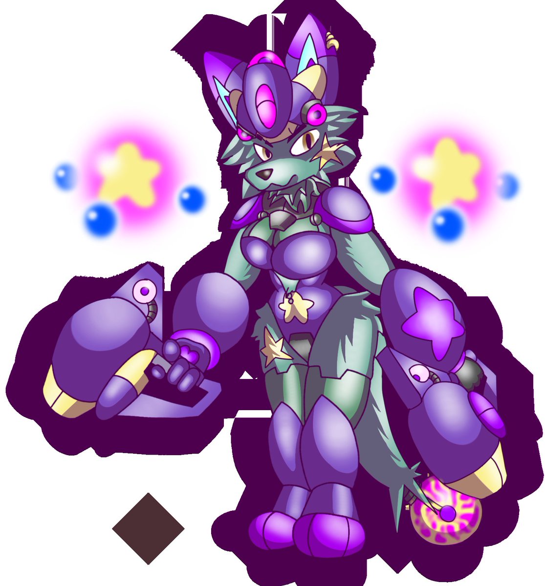 Turquoiseamber's tweet image. Remake of starplasim zacrio (now named cosmic zacrio for the lighting charged line)
Art for @ZacriotheWolf
#furdroid #wolf #anthro #furry #cyborg #ibispaintX