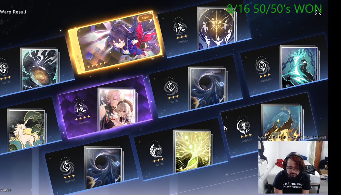 Skixex72's tweet image. Lost the 50/50 for Jingliu 🐧👎🏽