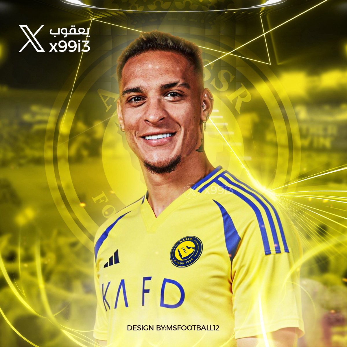 X99i3's tweet image. 🚨🚨🚨🚨🚨🚨

الرياضية :

تم طرح اسم انتوني على #النصر للتعاقد معه 🟡🔥