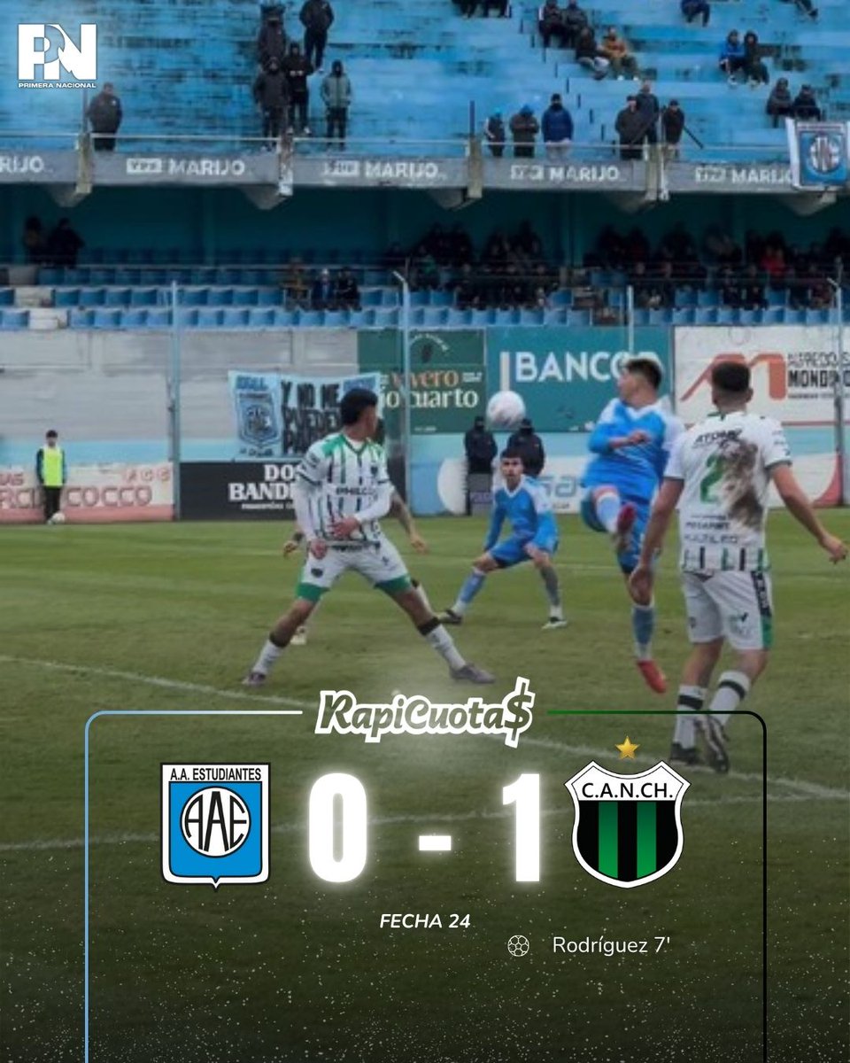 Primeranaciona's tweet image. 💪🏼💥 Y EL TORITO NO SE BAJA
Estudiantes (RC) 0-1 Nueva Chicago
Los de Mataderos sumaron un nuevo triunfo a sus filas y se ilusionan cada vez más con ingresar al Reducido.
