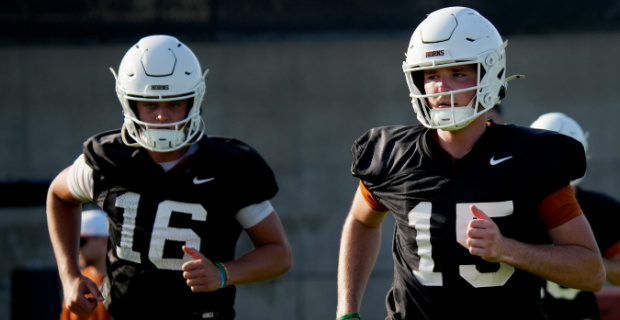 Horns247's tweet image. Horns247 Staff Roundtable: Player or position we're watching as fall camp begins
247sports.com/college/texas/… #HookEm