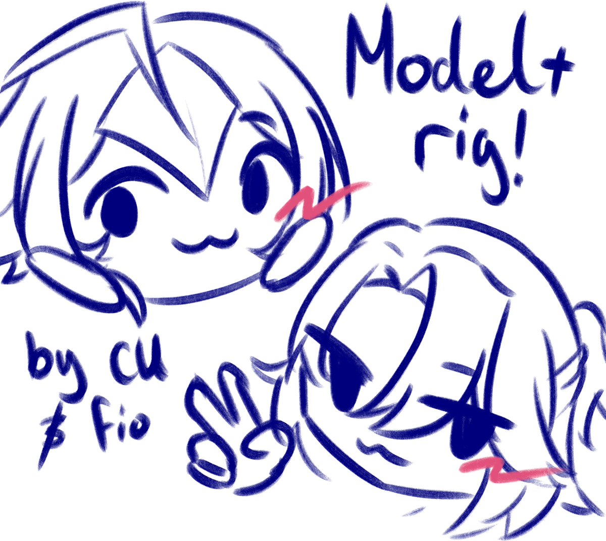 Fion_ella's tweet image. Hihi @pencuqin and I are doing a free fully-rigged anime model for examples! (art by cu and rigging by me). No secret designs allowed as it is for examples :3

To enter:
💫 Retweet (so we can look at more pretty designs)
💫 Reply with your png! 

#ENVtubers #Live2D