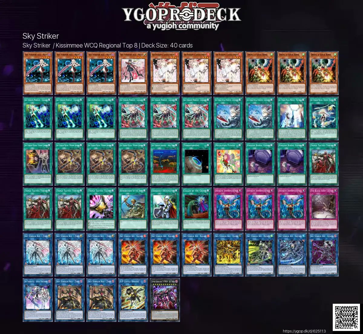 YGOPRODeck's tweet image. Sky Striker / Kissimmee WCQ Regional Top 8 🏆
✅ ygop.dk/d/625113
#yugioh #yugiohtcg