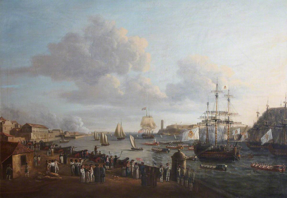 ManuelRLavado's tweet image. Prince William Henry&apos;s 1783 visit to Havana captured in vivid detail — scenes like this one inspire many moments in my novels. #RealArmada #AgeOfSail 🌊⚓