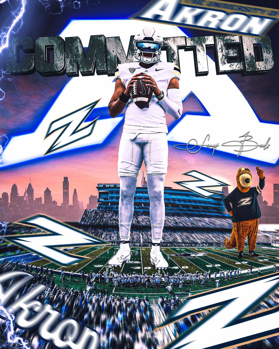 Maj_QB1's tweet image. I'm blessed to announce that I will be committing to the University of Akron!! Let's Go ZIPS!!⚡️⚡️ #AGTG #nextchapter 🔵⚪️