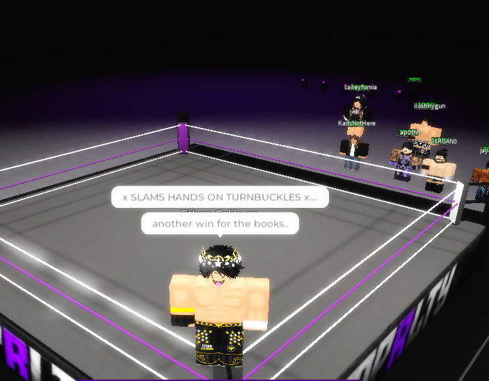 That was a tough one... but yet again, another win for the books. 

 [<a href="/IW_RBLX/">IMPERIALITY</a>] GGs, IMPRLTY World Heavyweight Champion. I told you I wasn't going to go down without a FIGHT!