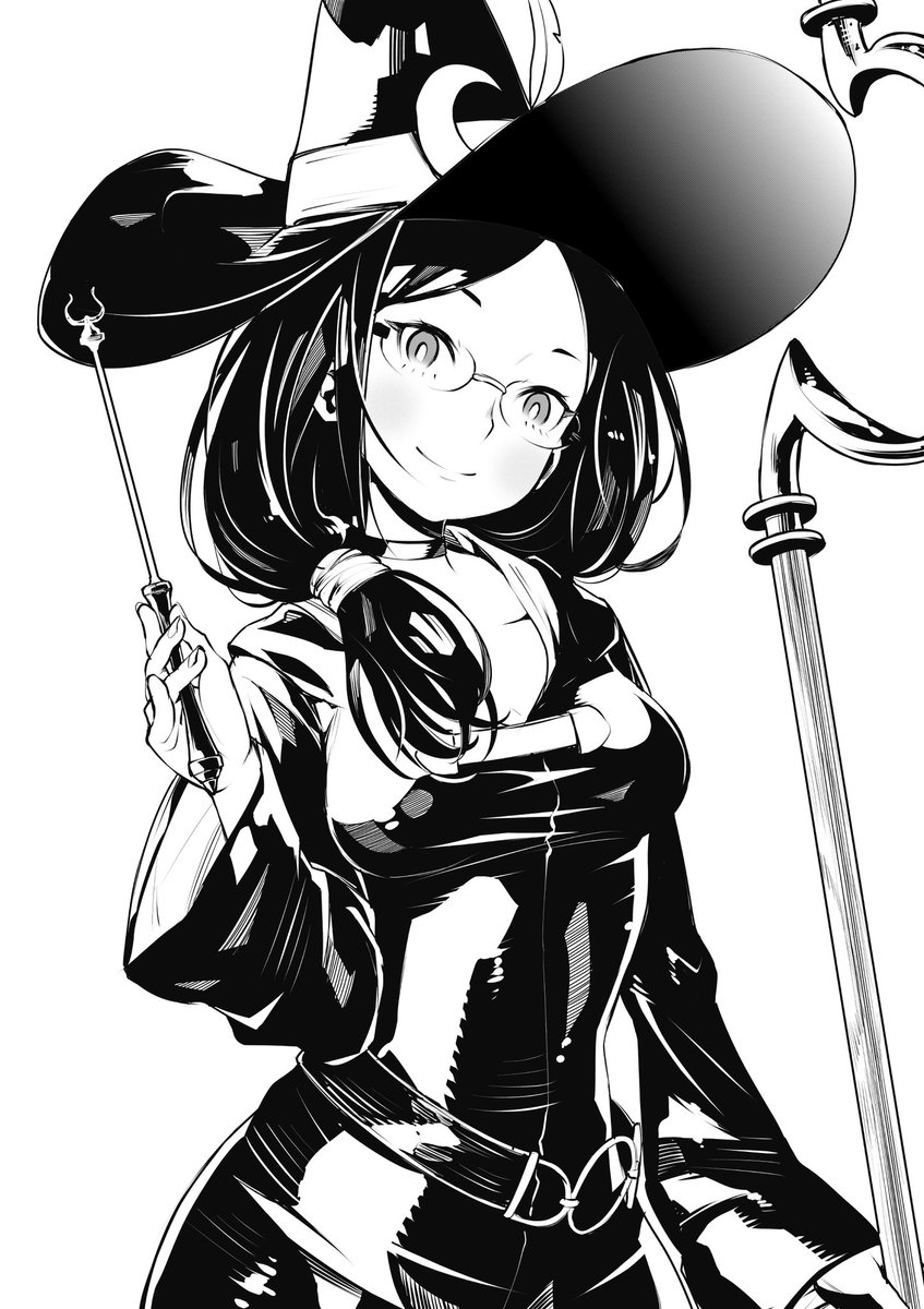 masayasuf's tweet image. 今日の過去絵は、リトルウィッチアカデミアのアーシュラ先生です。