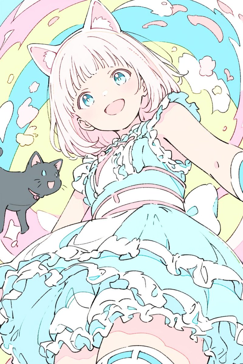 meada2015's tweet image. おはよー🩷
今週もあっつい夏を満喫しちゃうよー⛱️
#AIイラスト #AIart