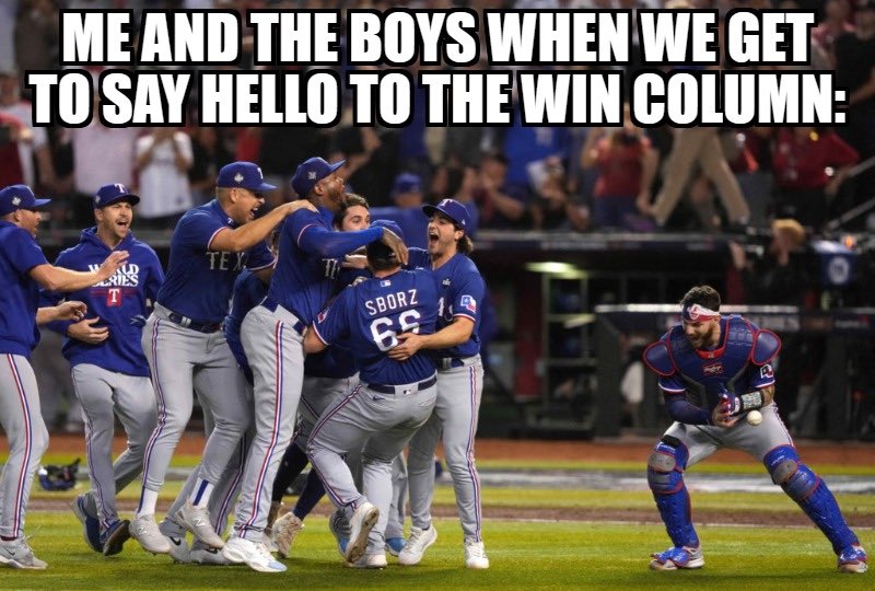 Magi557's tweet image. RANGERS SWEEP AND WE ARE RED HOT 🔥

3 words…

JUST. KEEP. WINNING