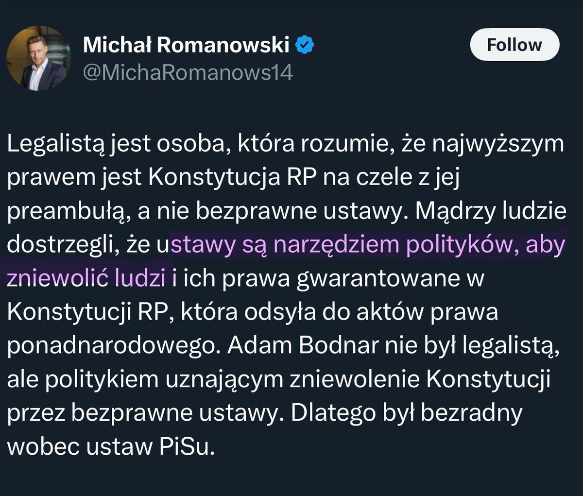 AM_Zukowska's tweet image. Strong Korwin Vibes.