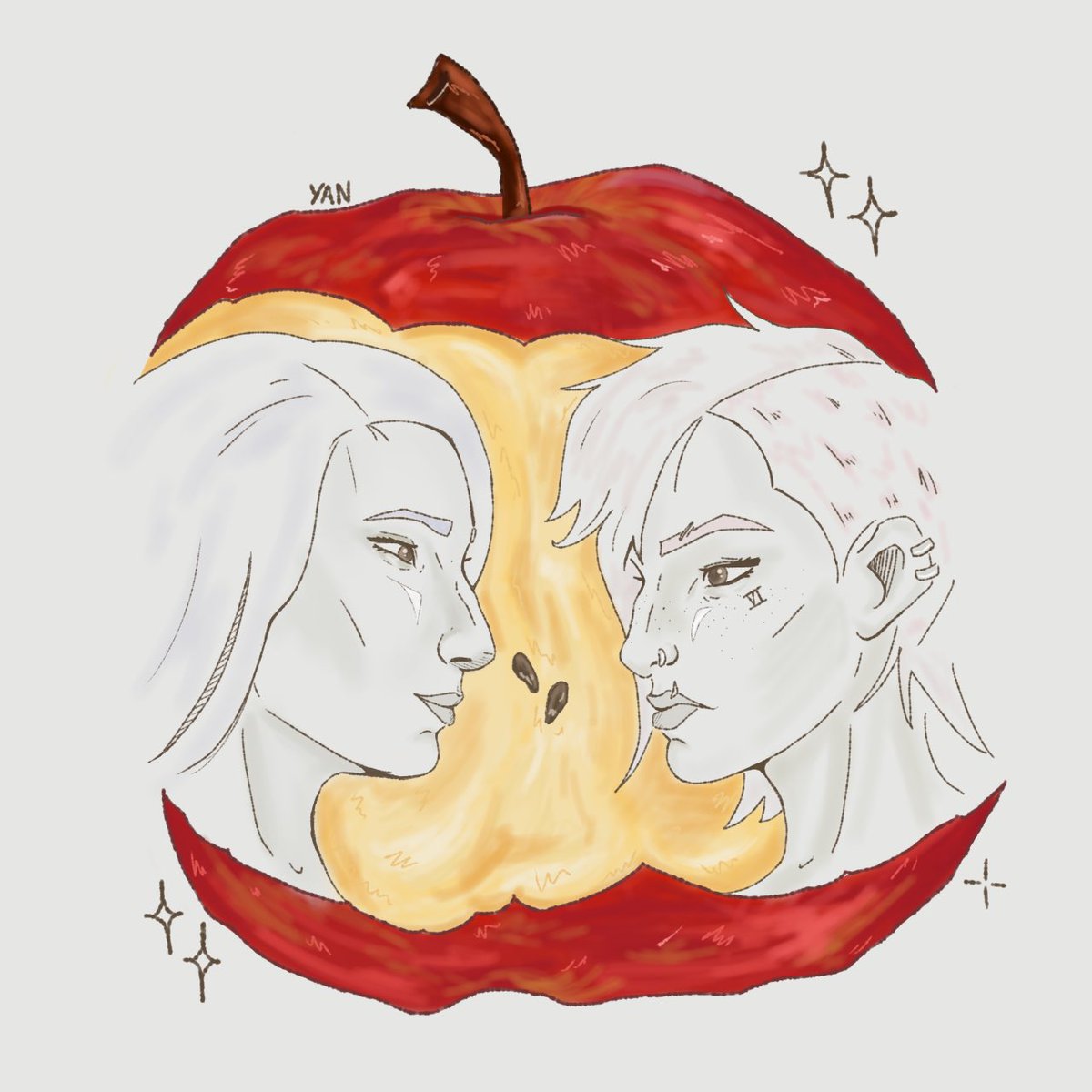 nocedamity's tweet image. apple trend with caitvi 🍎
#caitvi #caitvifanart