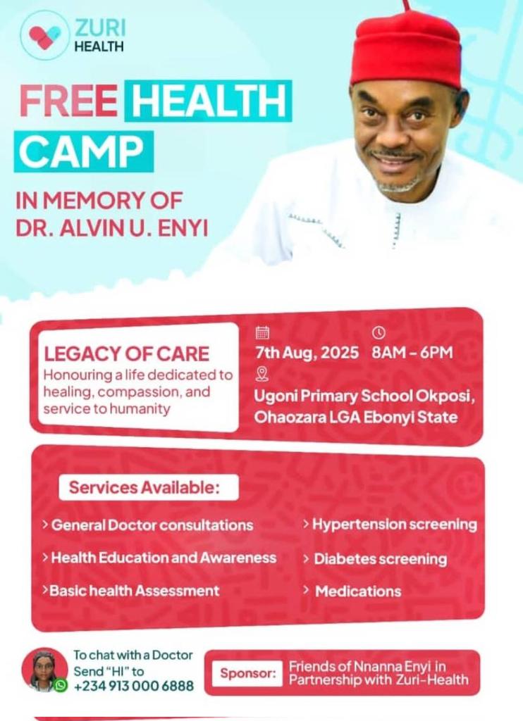 Dr. Alvin Uneke Enyi - one of my earliest mentors in the medical profession, would be interned in August.
There are a series of activities to celebrate his beautiful life. If you're in Okposi or Abakaliki,  join any of them. He would be remembered fondly. 
<a href="/healthertainer/">Dr Kelechi Okoro | Ebonyi Babe</a>