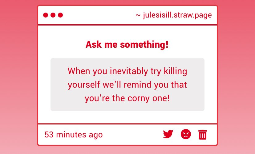 julesisill's tweet image. If I’ve just tried to kms and I come on Twitter posting up with ‘hey.. cals don’t count after an attempt right…?🥺🥺’ i want u to pull up and shoot me yourself