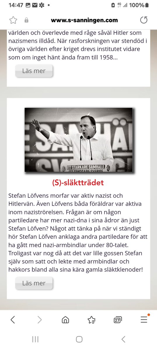 Skeptikern2's tweet image. Ingen som reagerat på att Steffe Lögnven gick med i partiet när man fortfarande hade tvångssteriliseringarna i full gång😑