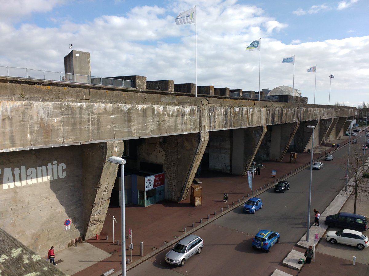 PeterNunn3's tweet image. Some years back, we visited the former U-boat pens in Saint Nazaire, France. Incredible structure, still with a totally forbidding atmosphere. 

This insta post reminded me of that day: 
instagram.com/reel/DMiyF1do2…