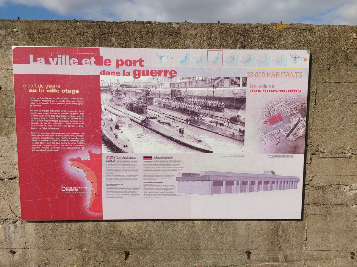 PeterNunn3's tweet image. Some years back, we visited the former U-boat pens in Saint Nazaire, France. Incredible structure, still with a totally forbidding atmosphere. 

This insta post reminded me of that day: 
instagram.com/reel/DMiyF1do2…