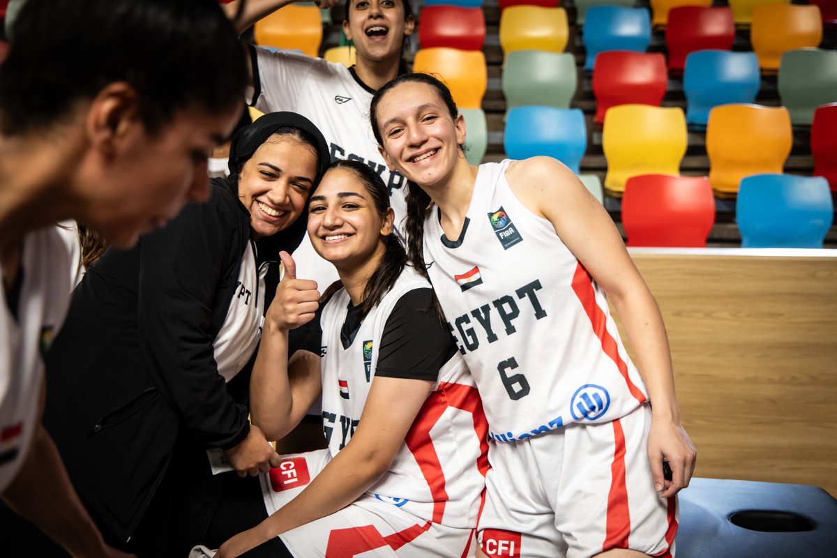 EBBFED's tweet photo. BIG WIN! BIGGER VIBES! 🇪🇬🤩

#EBF | #الاتحاد_المصري_لكرة_السلة
#AfroBasketWomen https://t.co/ZJABSURwRG