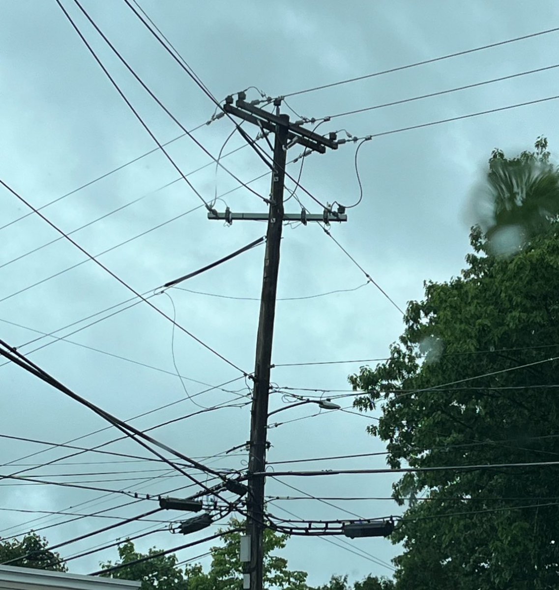 sub__tara's tweet image. What happened to the future being wireless? Are we moving backwards? Massachusetts looks like a third world country these days. 
Edited to add: These are shots of tiny residential neighborhoods in our town of 10k. It’s everywhere and more keeps being added.