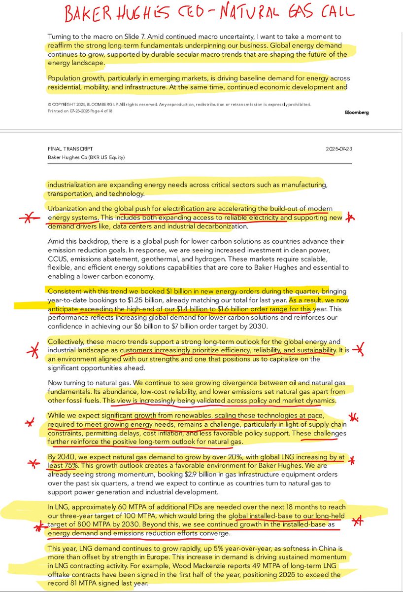 Energy_Tidbits's tweet image. Baker Hughes bullish #NatGas call.

&quot;.. a strong long-term outlook for the global energy and industrial landscape as customers increasingly prioritize efficiency, reliabilty and sustainability&quot;

&quot;while we expect significant growth from renewables, scaling these technologies at…