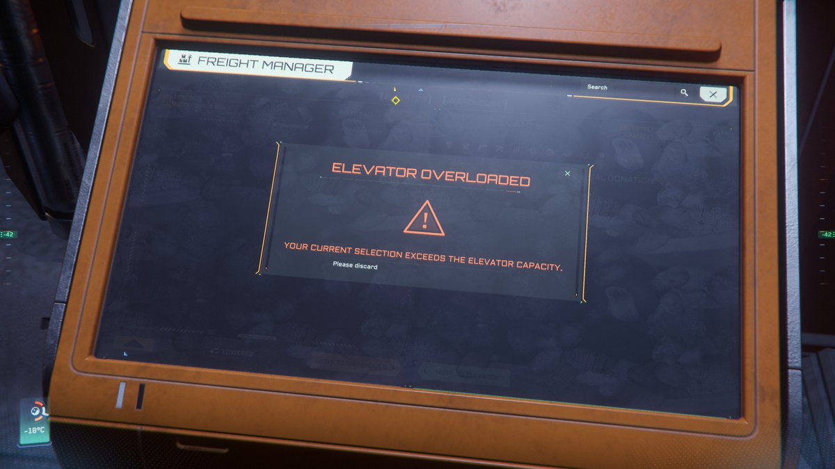 chonkrider's tweet image. Lol. Ella Tieno is yelling at me all the time I abandoned and seems like I will get no initial mission done. 4.2.1 The Race of Freight Elevator!😅 #StarCitizen