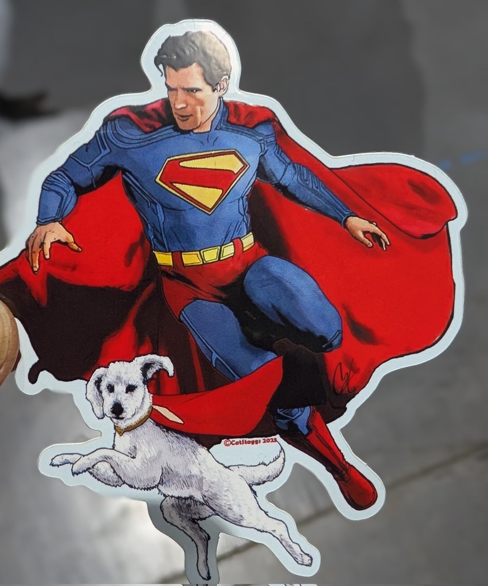 ComicsLotusland's tweet image. Wouldn't be a con visit without a sticker from @CatStaggs
#SDCC2025