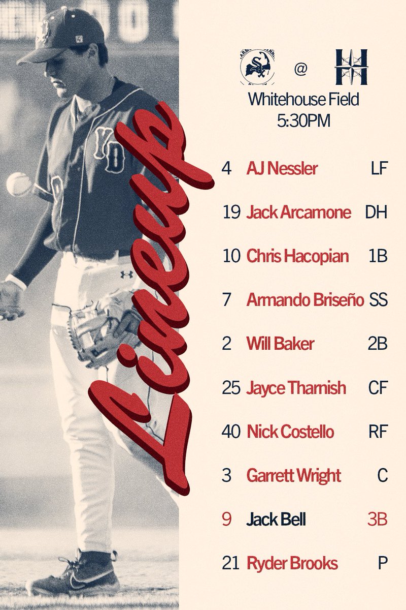 YD_RedSox's tweet image. Starting Lineup vs Harwich