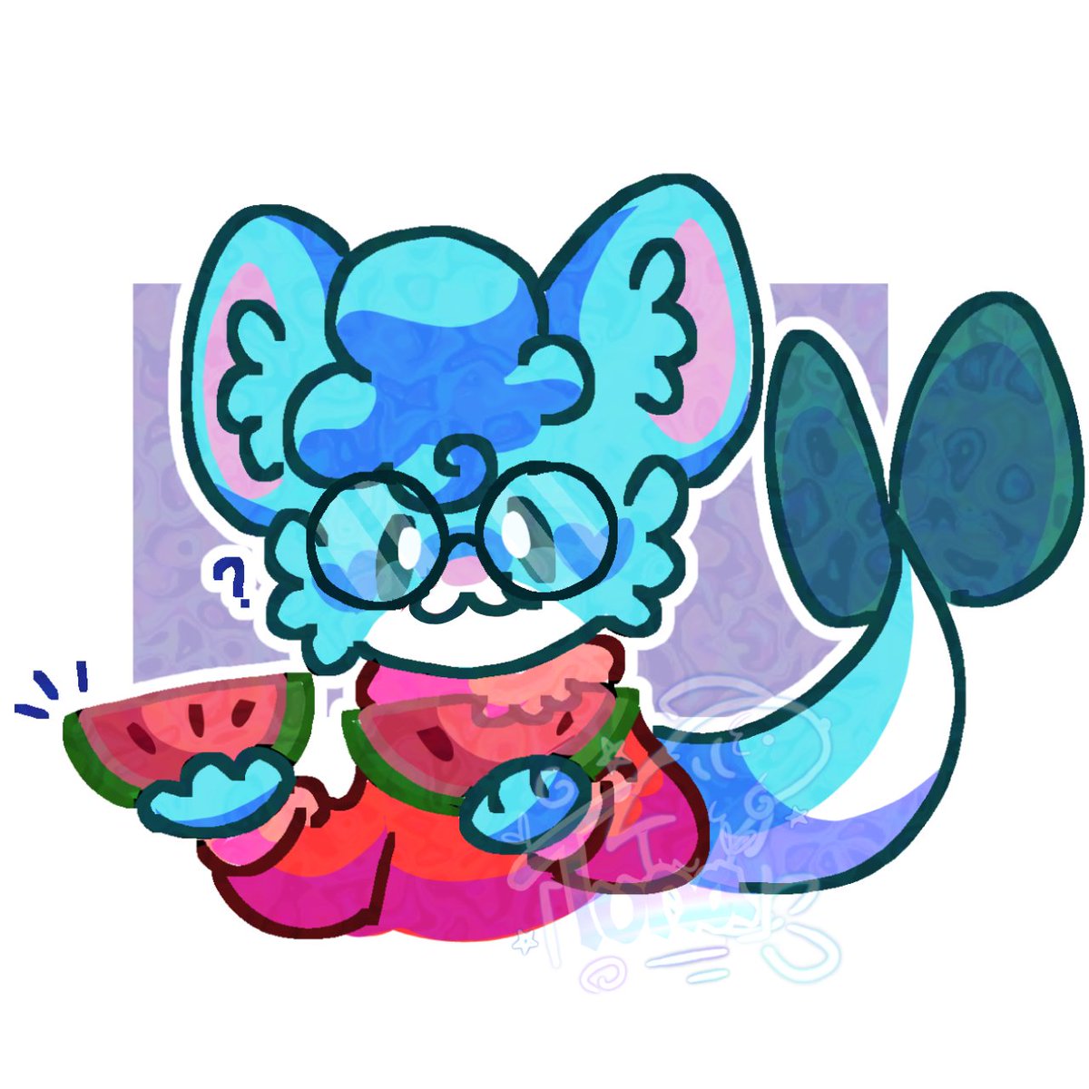 RoosterNuggies's tweet image. Want some watermelon? :3c