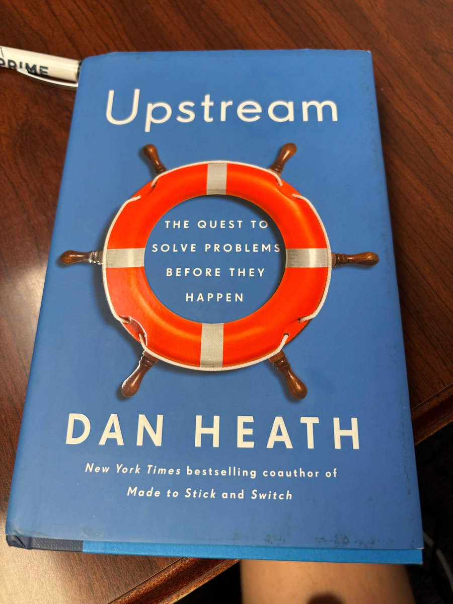 I finished Dan Heath’s Upstream this weekend.

It’s a very good book about solving problems before they start and its lessons can easily be applied to city government but also to running dishwasher company, parenting, or almost anything else that’s hard.

Highly recommend