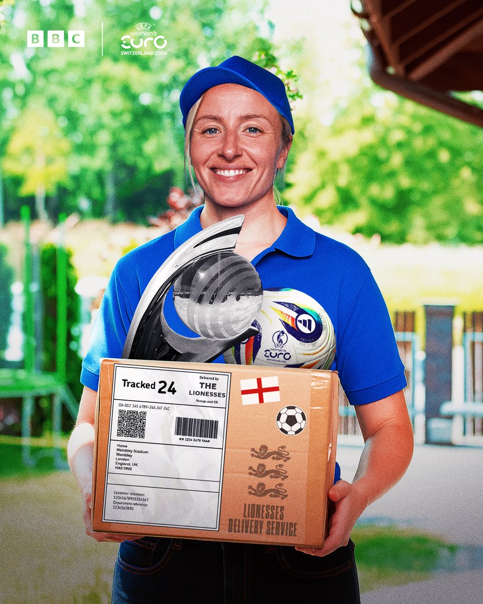 Special delivery. Football's coming home!