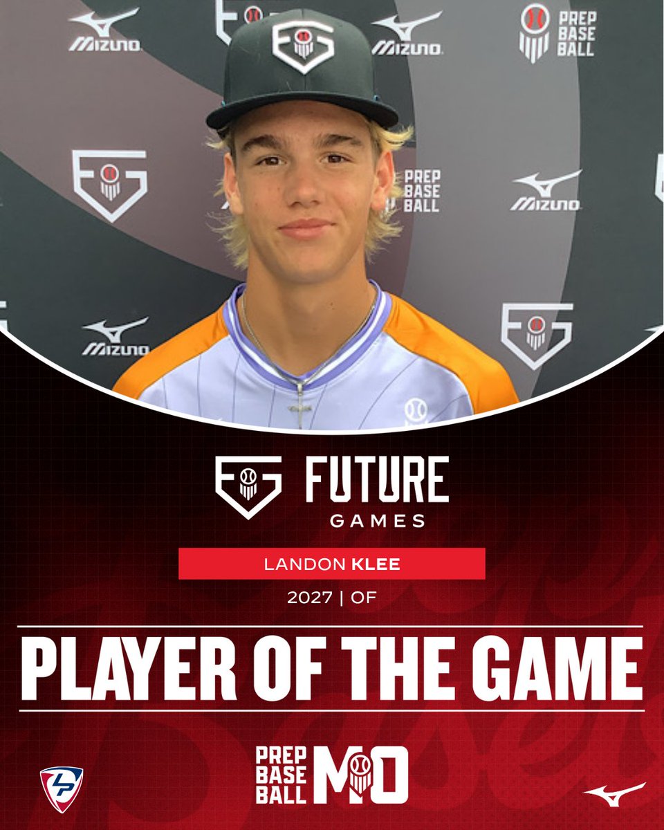 Prep Baseball Missouri (@prepbaseballmo) on Twitter photo #𝐏𝐁𝐅𝐆𝟐𝟓: 𝐏𝐥𝐚𝐲𝐞𝐫 𝐨𝐟 𝐭𝐡𝐞 𝐆𝐚𝐦𝐞
Landon Klee (Camdenton) takes home game three player of the game honors for Team Missouri against Indiana!
2-3, RBI, 4 SB
<a href="/Landon_Klee12/">Landon Klee</a> // <a href="/prepbaseball/">Prep Baseball</a> #𝐏𝐁𝐅𝐆𝟐𝟓: 𝐏𝐥𝐚𝐲𝐞𝐫 𝐨𝐟 𝐭𝐡𝐞 𝐆𝐚𝐦𝐞
Landon Klee (Camdenton) takes home game three player of the game honors for Team Missouri against Indiana!
2-3, RBI, 4 SB
<a href="/Landon_Klee12/">Landon Klee</a> // <a href="/prepbaseball/">Prep Baseball</a>