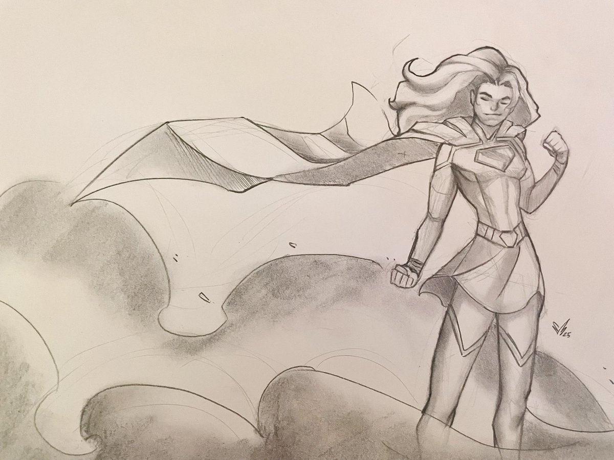 Soelmunchies's tweet image. Trying to fill my sketchbook with supergirl #Supergirl