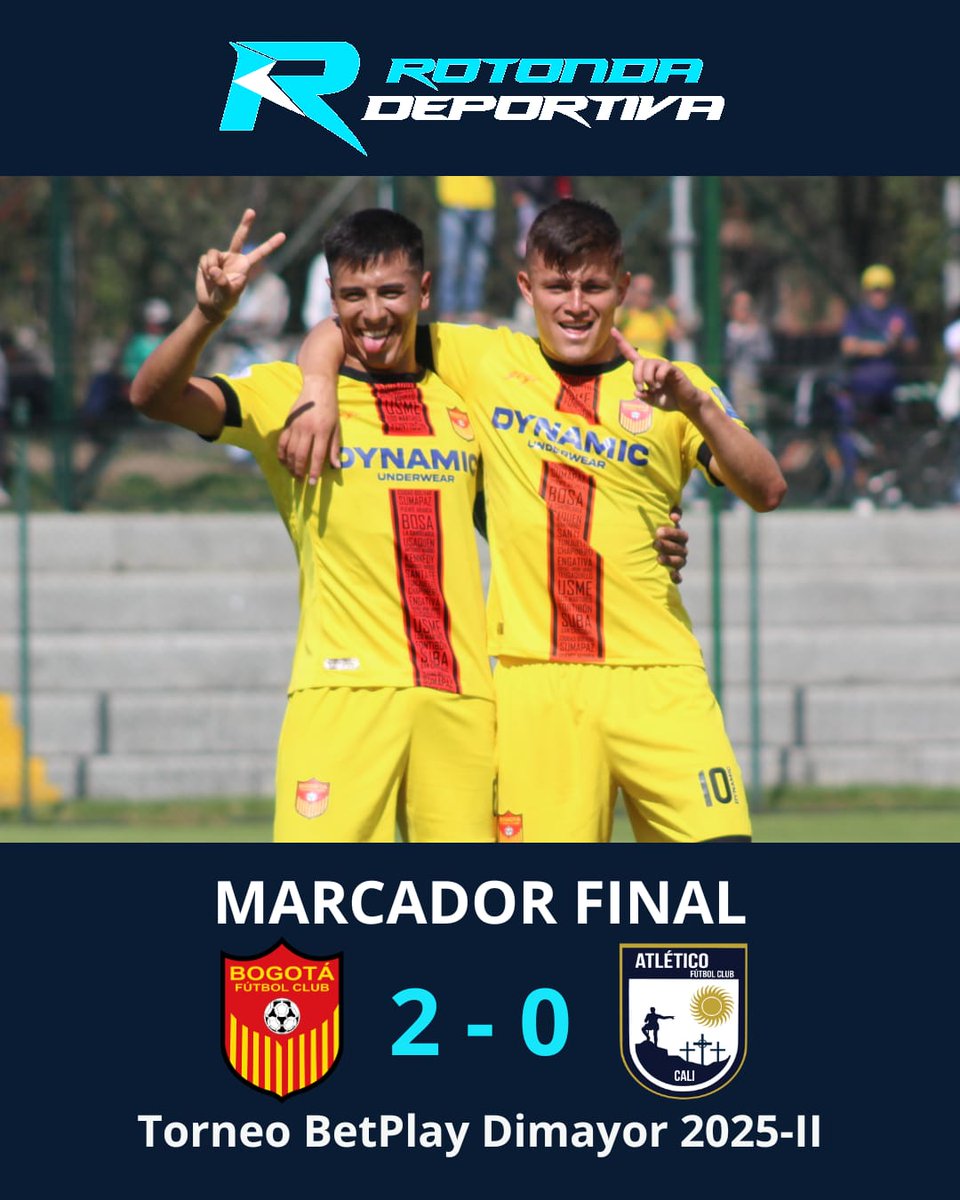 ¡Tres puntos 'Capitalinos'! ⚽

Con goles de Santiago Ruiz y Kevin Castro, el <a href="/BogotaFC/">Bogotá Fútbol Club</a> consiguió su primer triunfo en el Torneo BetPlay Dimayor 2025-II, superando por 2-0 al Atlético FC de Cali este domingo en el Estadio Olaya Herrera por la Fecha 3.