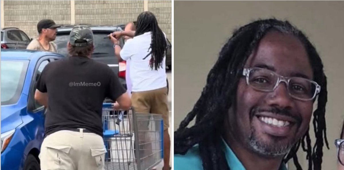 JustLookingMon's tweet image. Give it up for Hero, & US Marine veteran Derrick Perry.
He was identified as the armed man who stopped, contained & held stabbing suspect Bradford James Gilley at gun point; After he st*bbed 11 people at random, at a Traverse City Michigan Walmart!