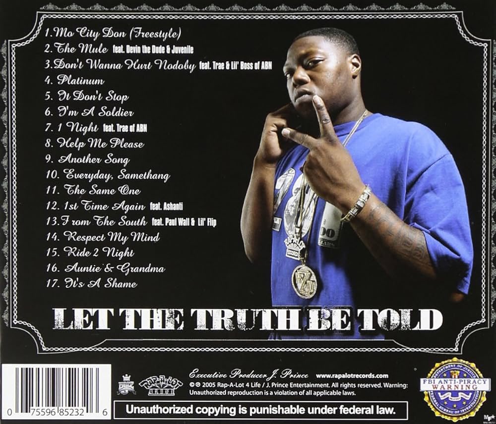 lcsrtn's tweet image. Z-RO - LET THE TRUTH BE TOLD (2005)