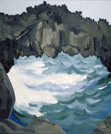 Black Lava Bridge, Hana Coast-No. I #artbots #okeeffe