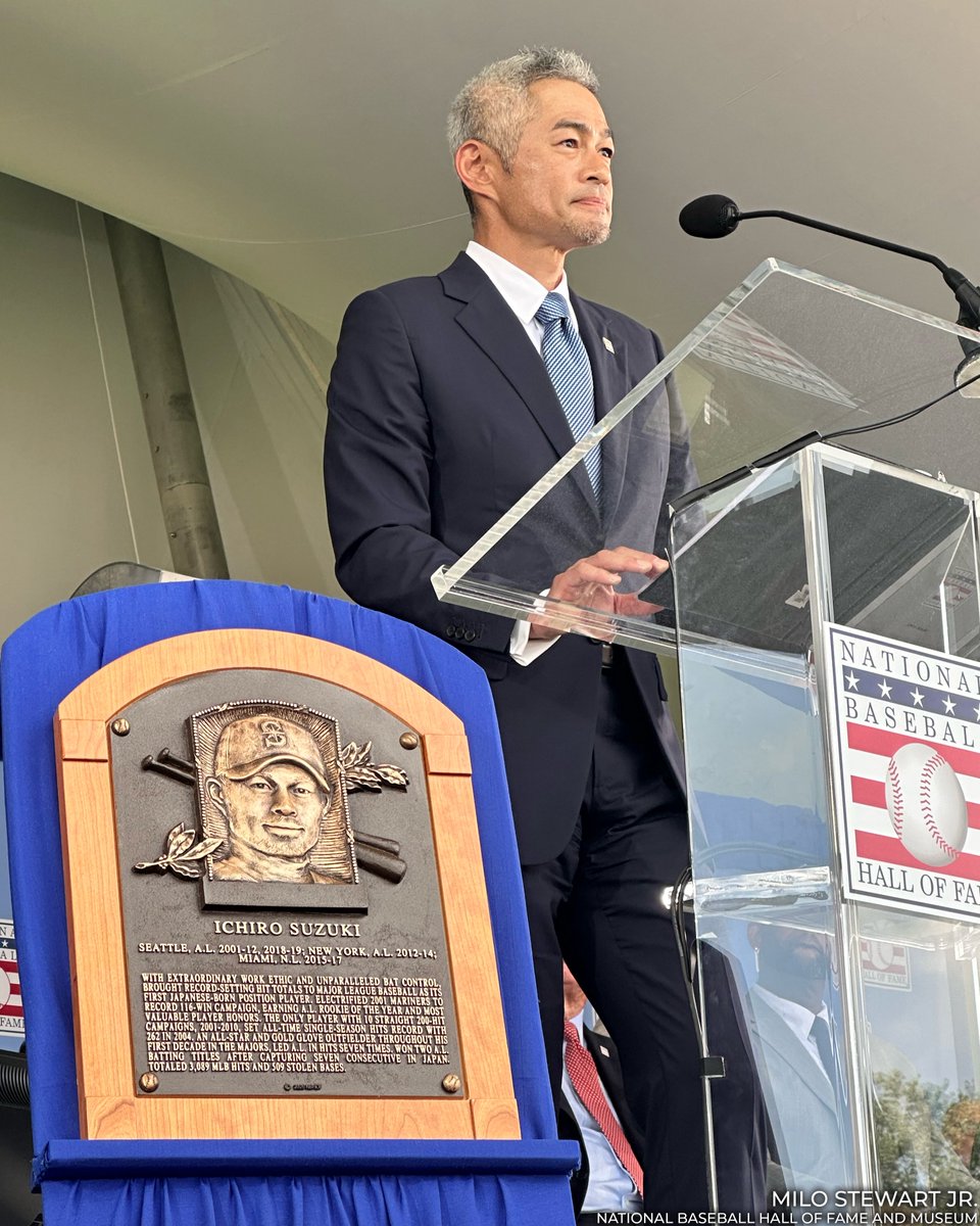 Ichiro’s fantastic dream comes true. #HOFWKND